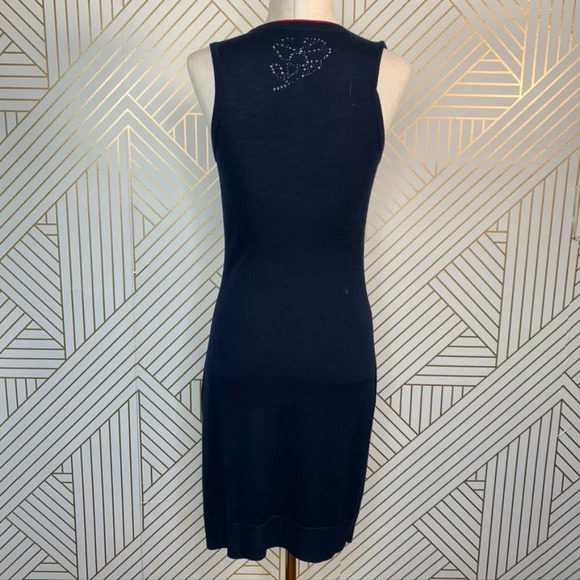 Rag and Bone Adriana Sleeveless Dress Wool Blend Knit in Blue Navy Size XS - Picture 6 of 8